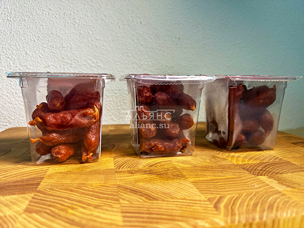 Колбаски МИНИ со вкусом аджики с/к (100 гр) в Липецке