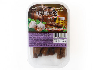 Чипсы из лаваша: Сурские гренки Чеснок с зеленью (100 гр)