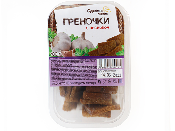 Сурские гренки с Чесноком (100 гр) в Липецке