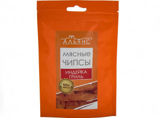 Мучные полоски ФИОЛЕТОВЫЕ со вкусом острых куриных крылышек 76 гр: Мясо (АЛЬЯНС) вяленое индейка 