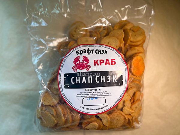 Снапсы ПШЕНИЧНЫЕ "Краб" в Липецке