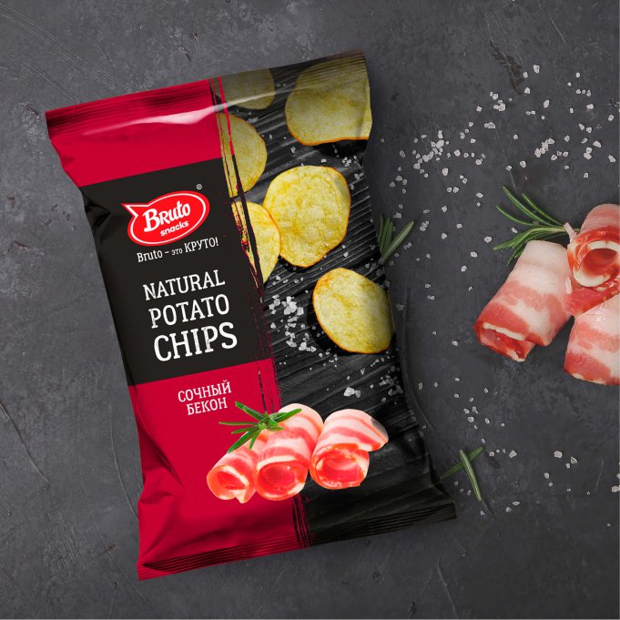Картофель «Бруто» со вкусом бекона 130 гр. в Липецке