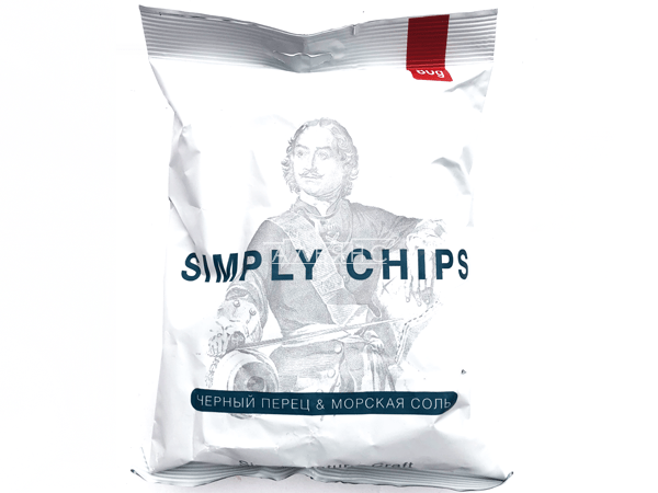 Картофельные чипсы "Simple chips" Морская соль и черный перец 80 гр. в Липецке